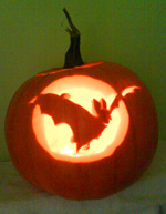Bat pumkin template