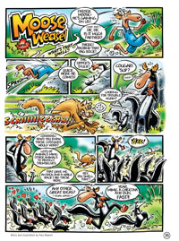 Moose and weasel