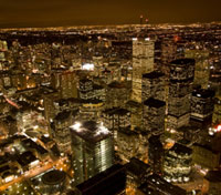 Toronto at night