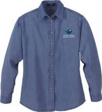 Ladies&rsquo; Denim Shirt - Denim Blue – CWF00495